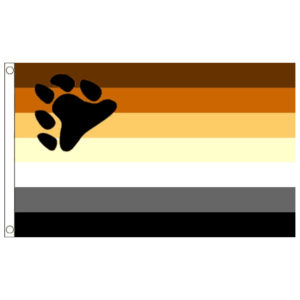 buy bear lgbt pride 5' flag online