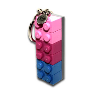 Bisexual Brick Keyring