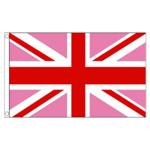 buy pink Union Jack lgbt pride 5' flag online