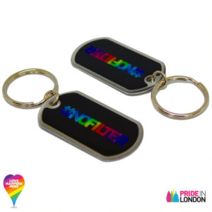 Official Pride In London NoFilter Tag Keyring