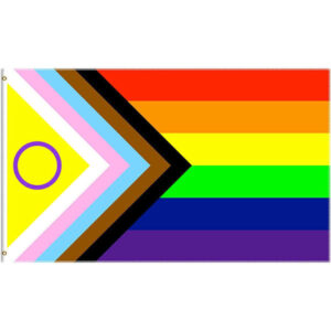 Intersex Progress Rainbow (5ft by 3ft ) Premium Gay Pride Flag