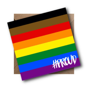BAME LGBT Flag Card #PROUD