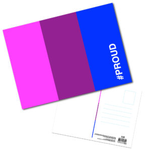 Bisexual #PROUD Postcard