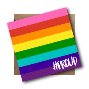 Gilbert Baker Rainbow LGBT Flag Card #PROUD