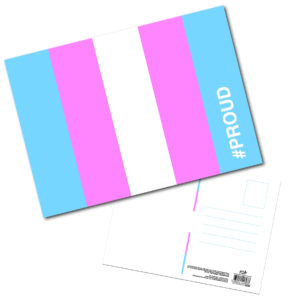 Transgender #PROUD Postcard