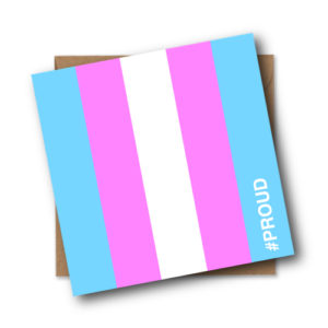 Transgender Vertical #PROUD Card