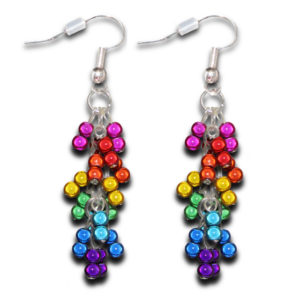 Gilbert Baker Holographic Cluster Earrings