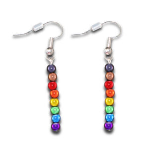Tiny BAME Holographic Drop Earrings