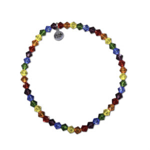 Tiny Rainbow Bracelet With Swarovski® Elements