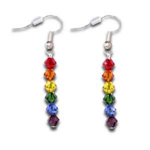 Rainbow Drop Earrings With Swarovski® Elements