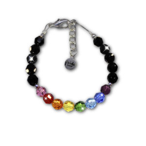 Black Gilbert Baker Bracelet With Swarovski® Elements