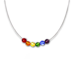 Rainbow Set Necklace With Swarovski® Elements