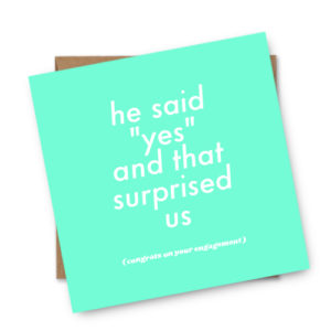 He Said Yes Gay Engagement Card