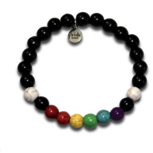 Straight Ally Rainbow Stone Bracelet