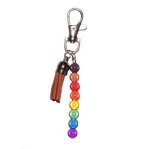 BAME Rainbow Holographic Drop Bag Charm With Tassle