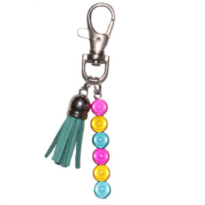 Pansexual Holographic Drop Bag Charm With Tassle