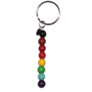 BAME Rainbow Drop Stone Keyring
