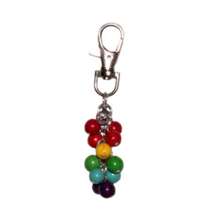 Rainbow Stone Cluster Bag Charm