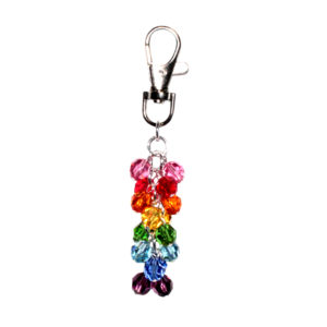Gilbert Baker Rainbow Bag Tag Cluster With Swarovski Elements