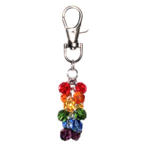 Rainbow Bag Tag Cluster With Swarovski Elements