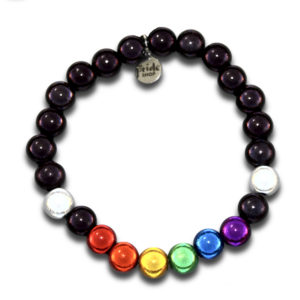 Straight Ally Rainbow Holographic Bracelet
