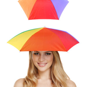 Rainbow Umbrella Hat