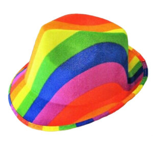 Rainbow Trilby Hat