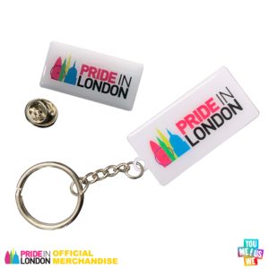Pride In London - Logo Pin Badge And Keyring Set
