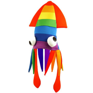 Rainbow LGBT Squid Hat