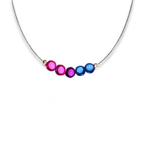Bisexual Holographic Wire Set Necklace