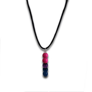 Bisexual Stone Bead Drop Necklace