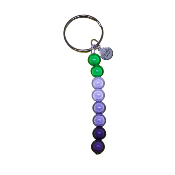aromantic holographic keyring