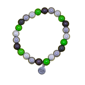 aromantic pride holographic bracelet