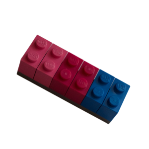 bisexual lego fridge magnet