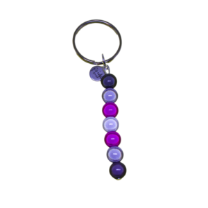 demigirl holographic drop keyring