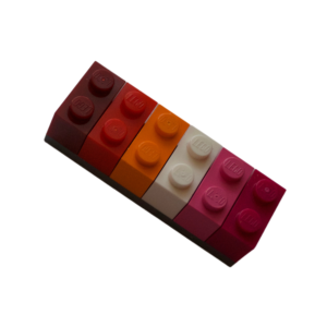 lesbian lego brick fridge magnet