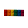 Rainbow lego brick fridge magnet top