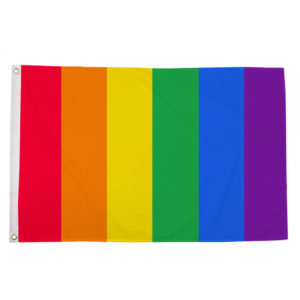 buy vertical rainbow lgbt pride 5' flag online
