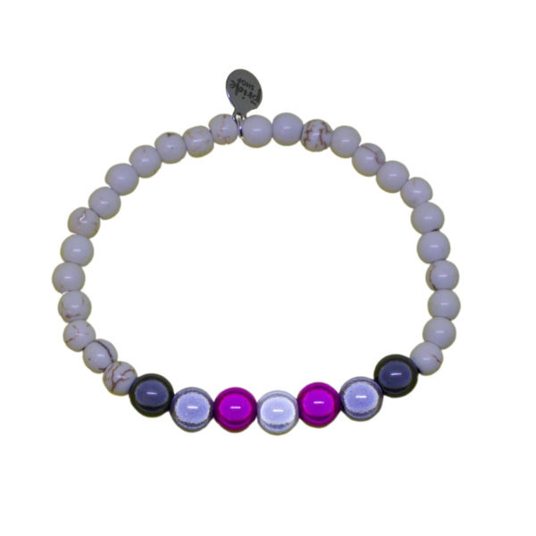 white stone bracelet with demigirl holographic set