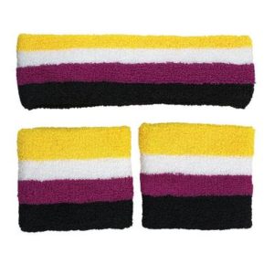non binary sweatbands and headband set