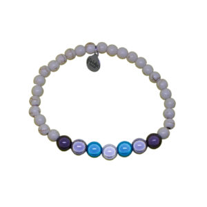white stone bracelet with demiboy holographic set