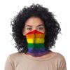 rainbow bandana face mask