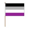 asexual hand held pride flag