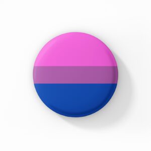 Vintage Style Button Badge - Bi / Bisexual Badge