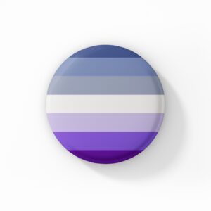 Vintage Style Button Badge - Butch Lesbian Flag