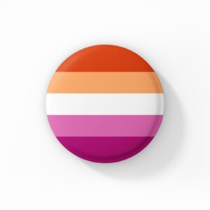 Vintage Style Button Badge - Lesbian Community Pride Badges