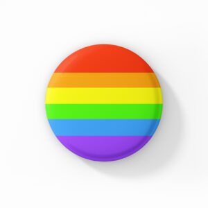 Vintage Style Button Badge - Gay Pride Badge