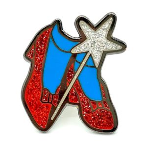 wizard of oz ruby slippers pin badge