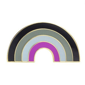Asexual Rainbow Pin Badge