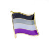 Asexual Waving Pride Flag Pin badge
